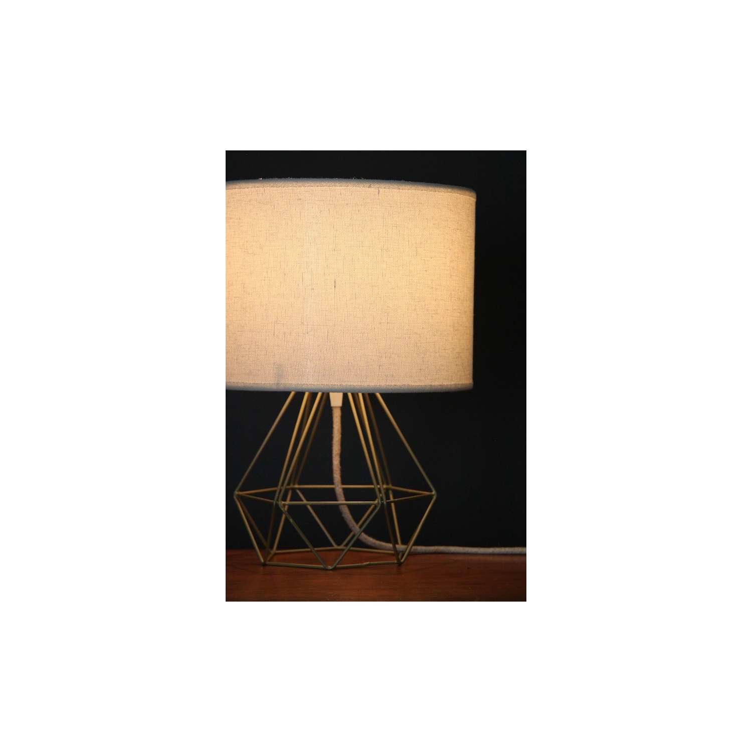 Empirical Style Table Light Gold Linen