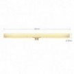 S14d LED linear GOLD 500 mm 12W 2000K