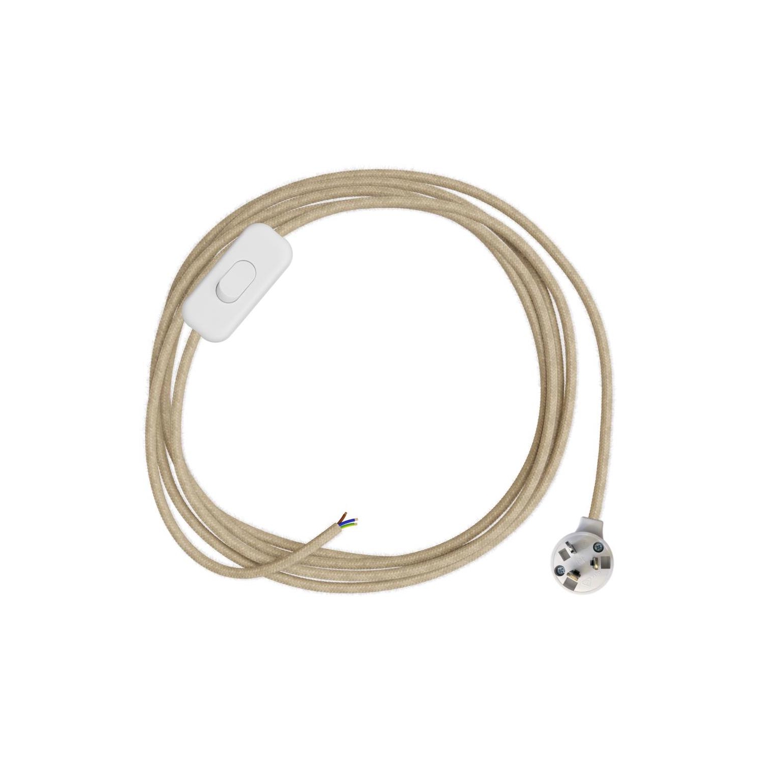 Table Lamp Wiring- 3core 1.8m White