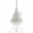 Pendant for your shade: Cylindrical White