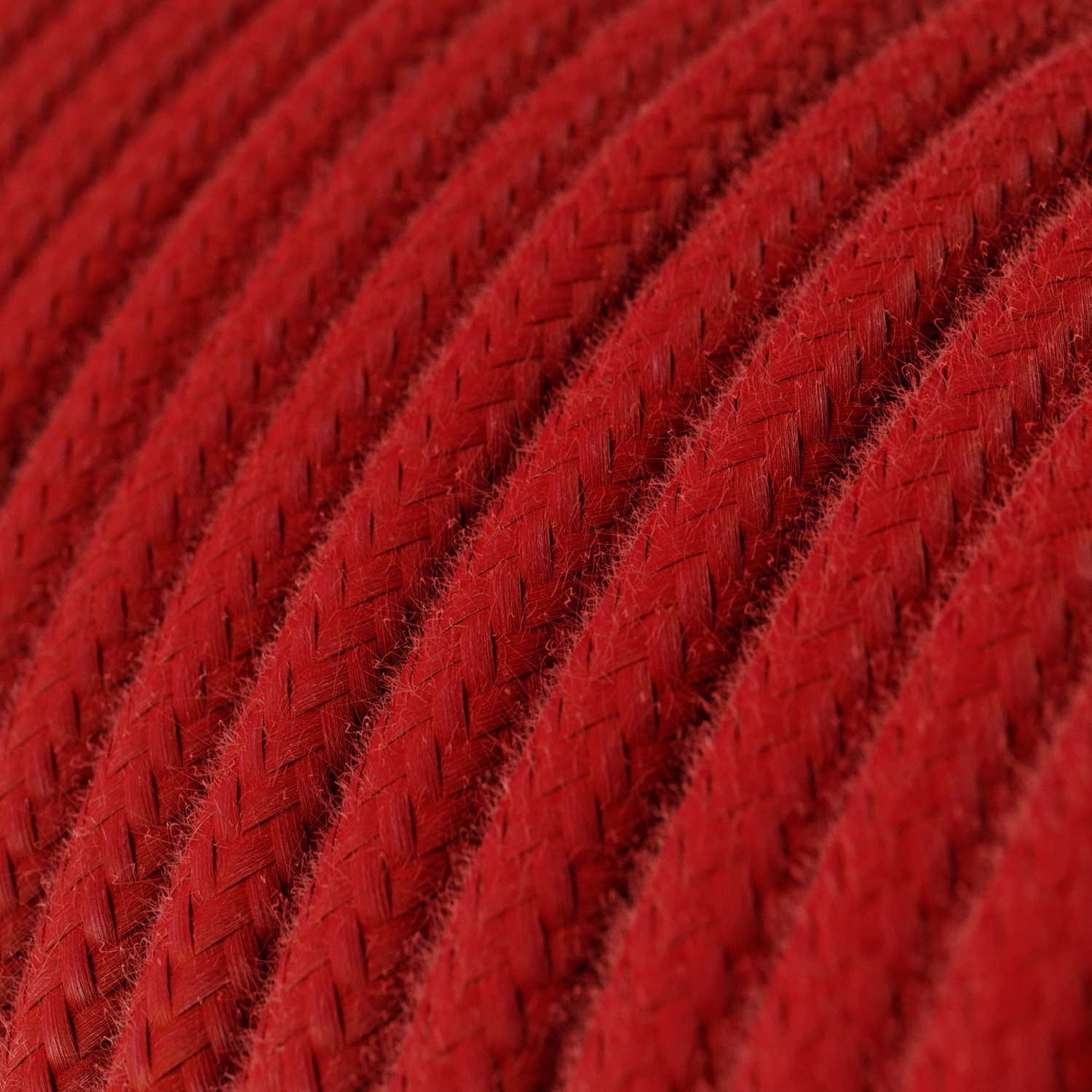 Ultra Soft silicone electric cable with Fire Red cotton lining - RC35 round 2x0,75 mm