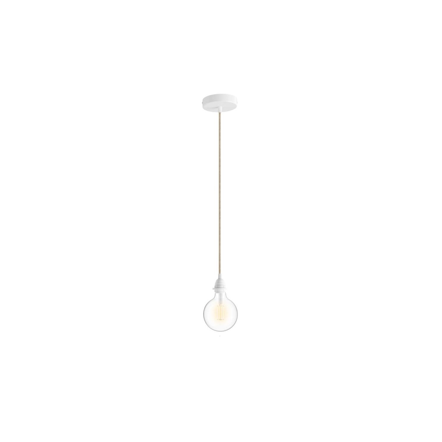 Pendant for your shade: Cylindrical White