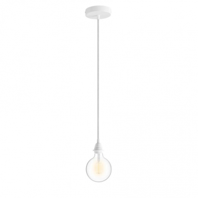 Pendant for your shade: Cylindrical White