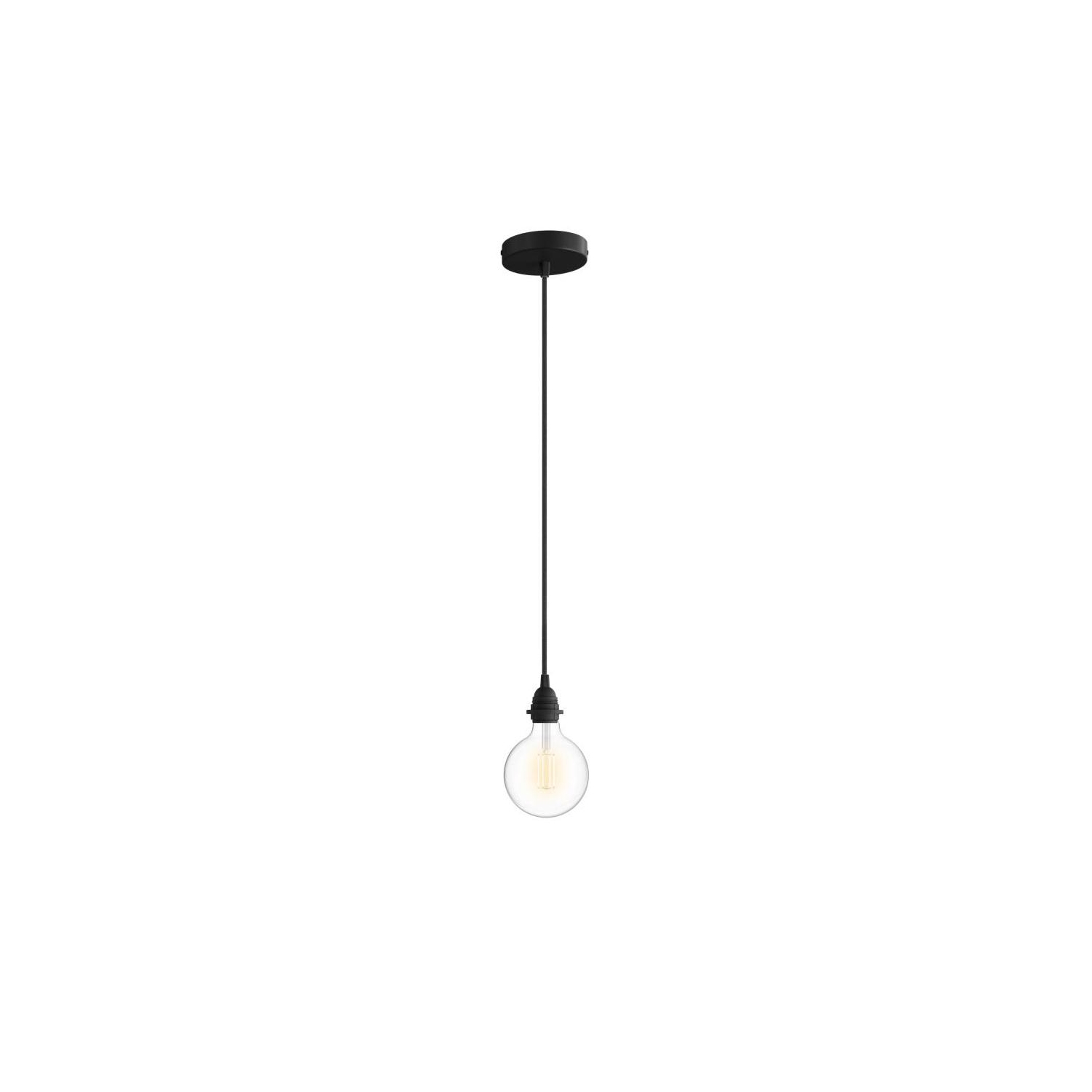 Pendant for your shade: Cylindrical Black