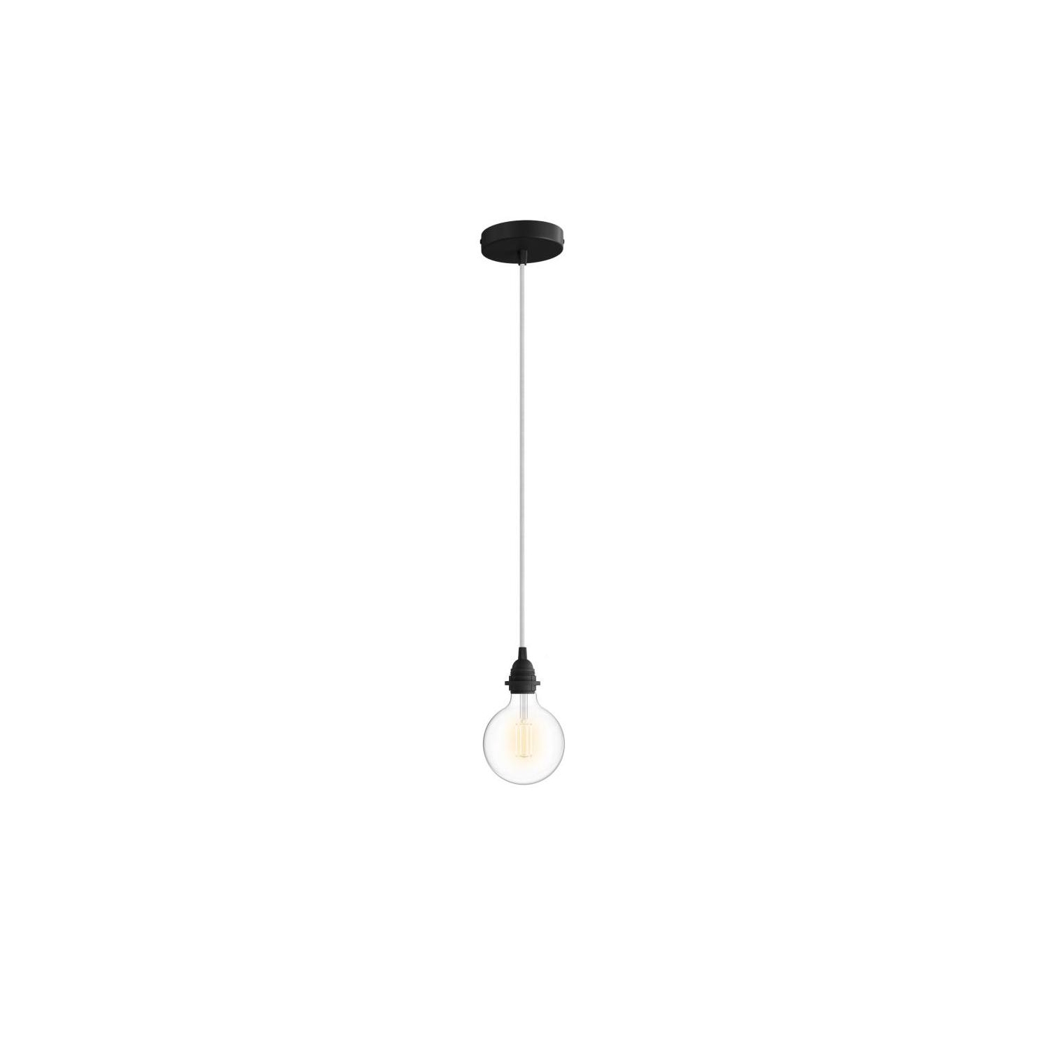 Pendant for your shade: Cylindrical Black