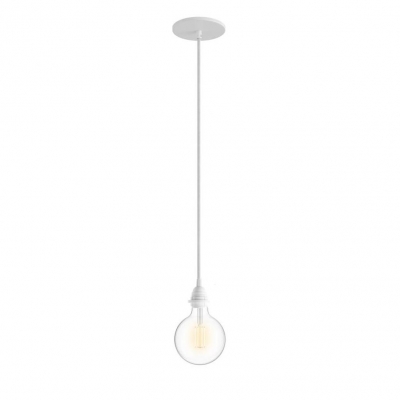 Pendant Light for Shade: Flush White