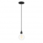 Pendant Light for Shade: Flush Black