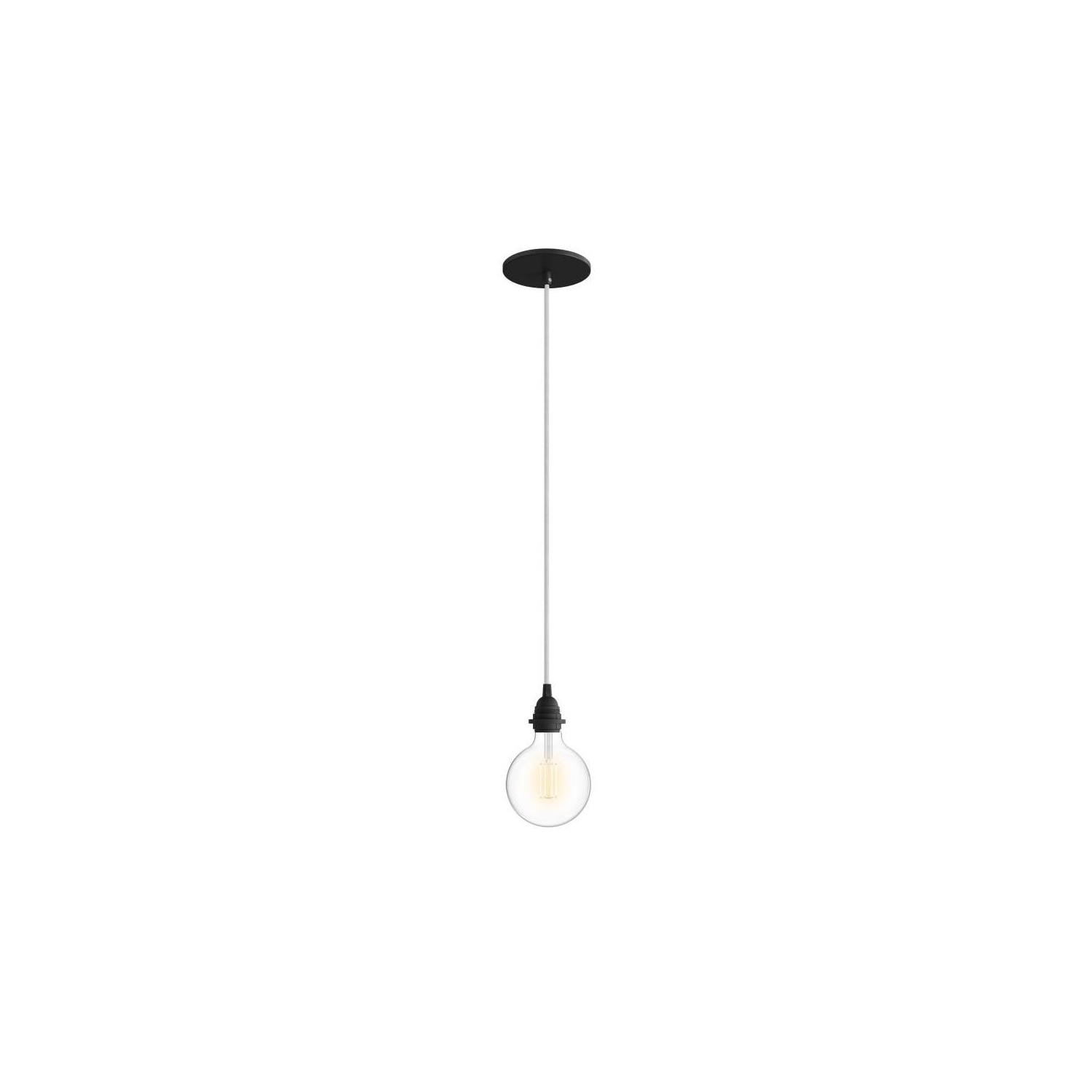 Pendant Light for Shade: Flush Black