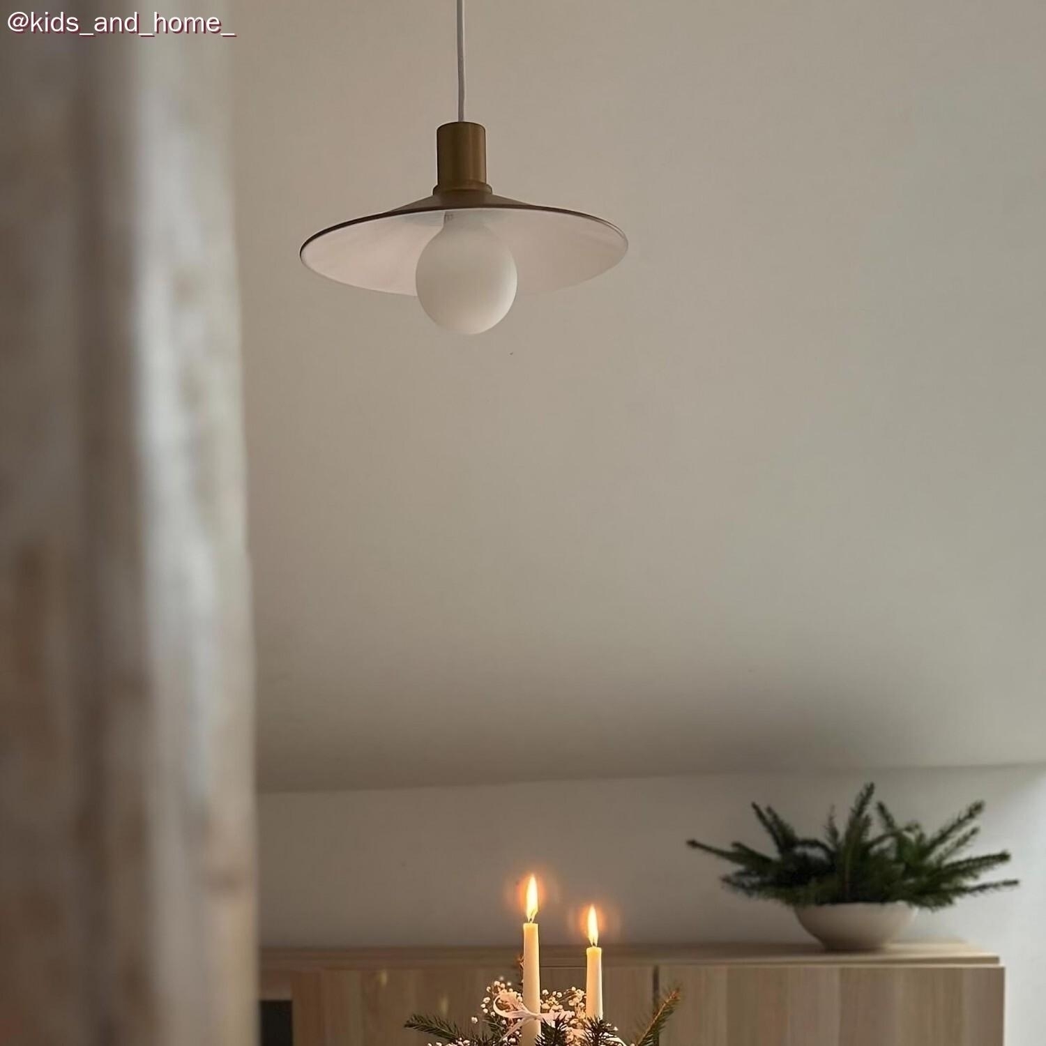 Pendant Light for Shade: Minimal Brushed Bronze