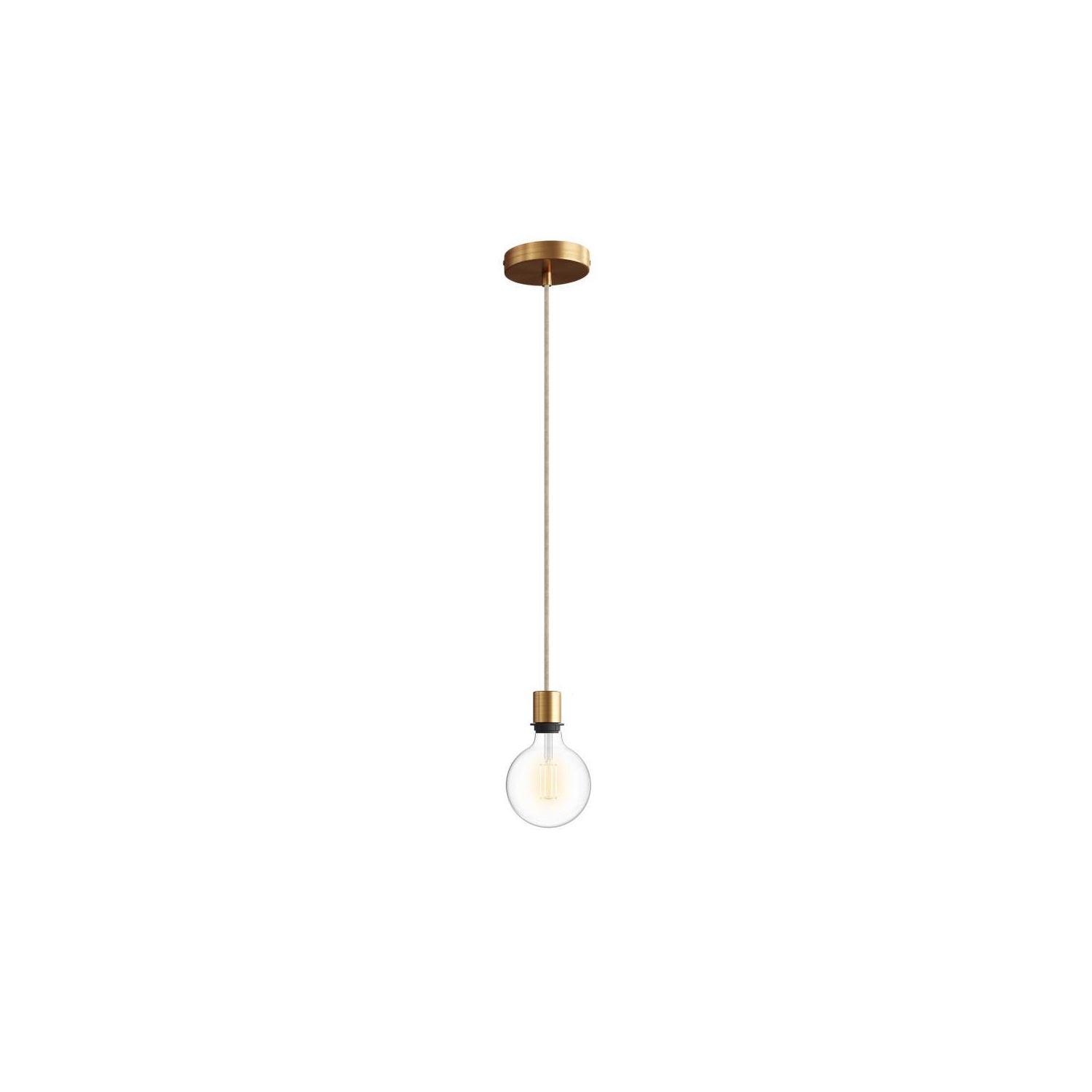 Pendant Light for Shade: Minimal Brushed Bronze