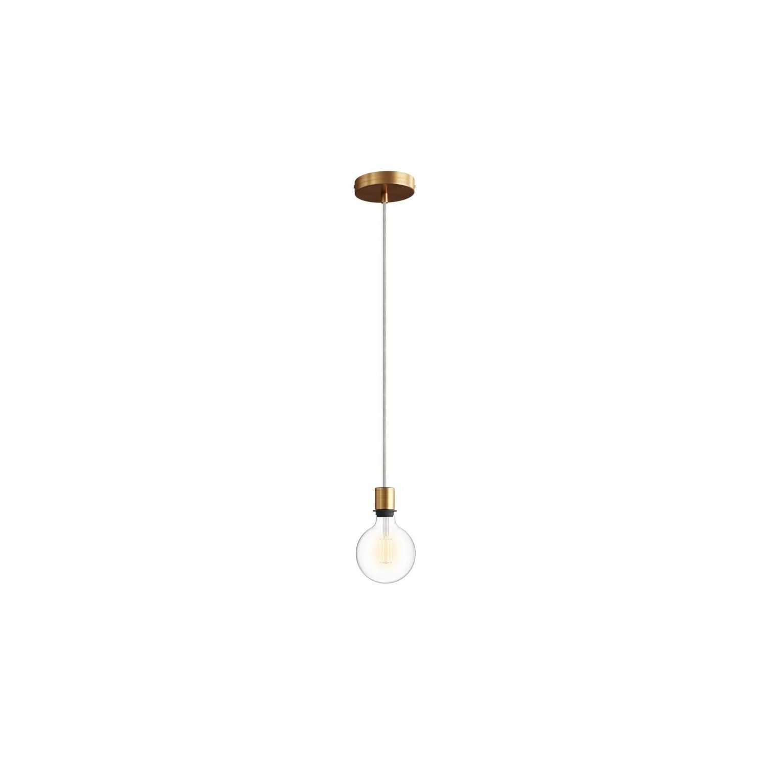 Pendant Light for Shade: Minimal Brushed Bronze