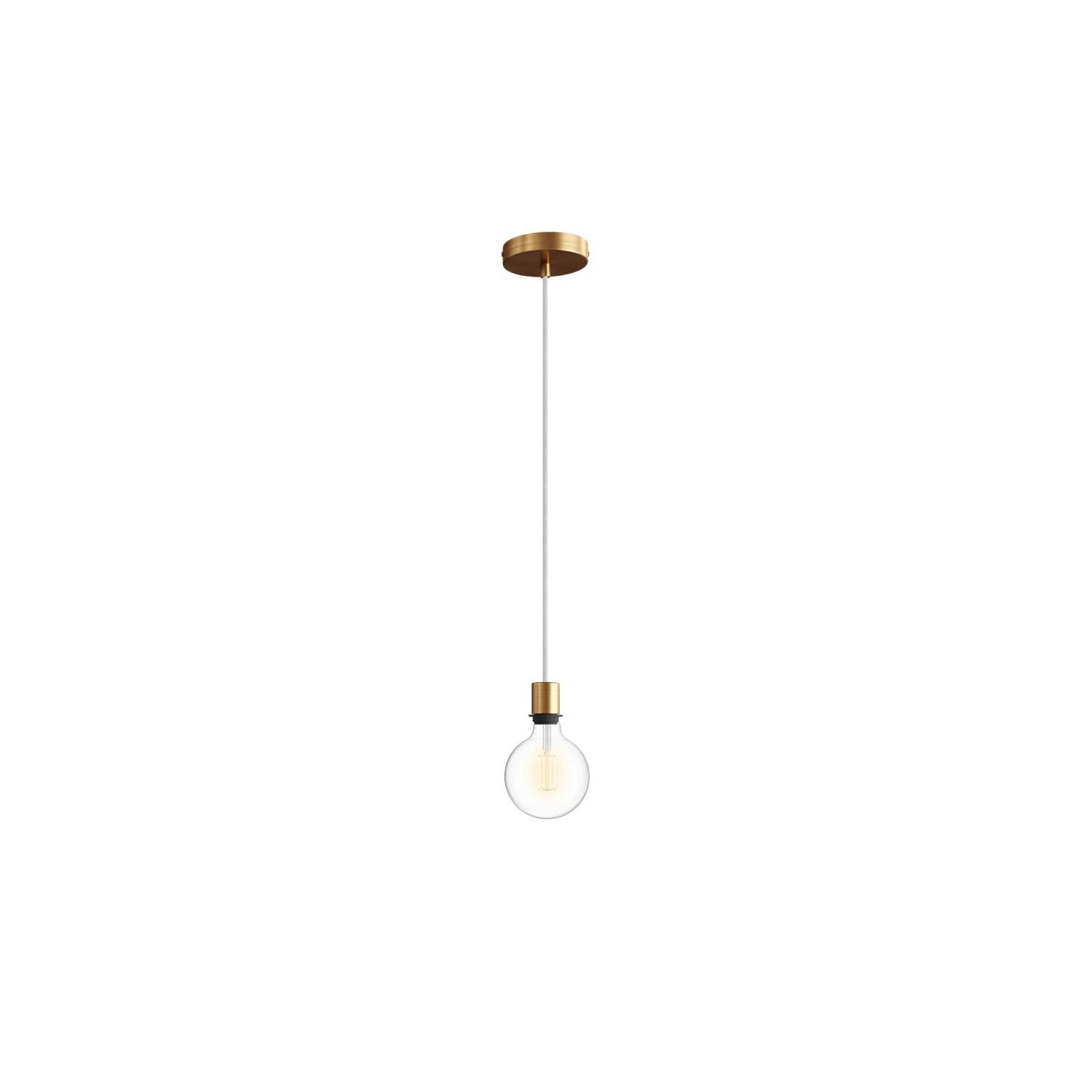 Pendant Light for Shade: Minimal Brushed Bronze