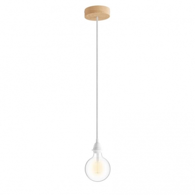 Pendant Light for Shade: Wood White