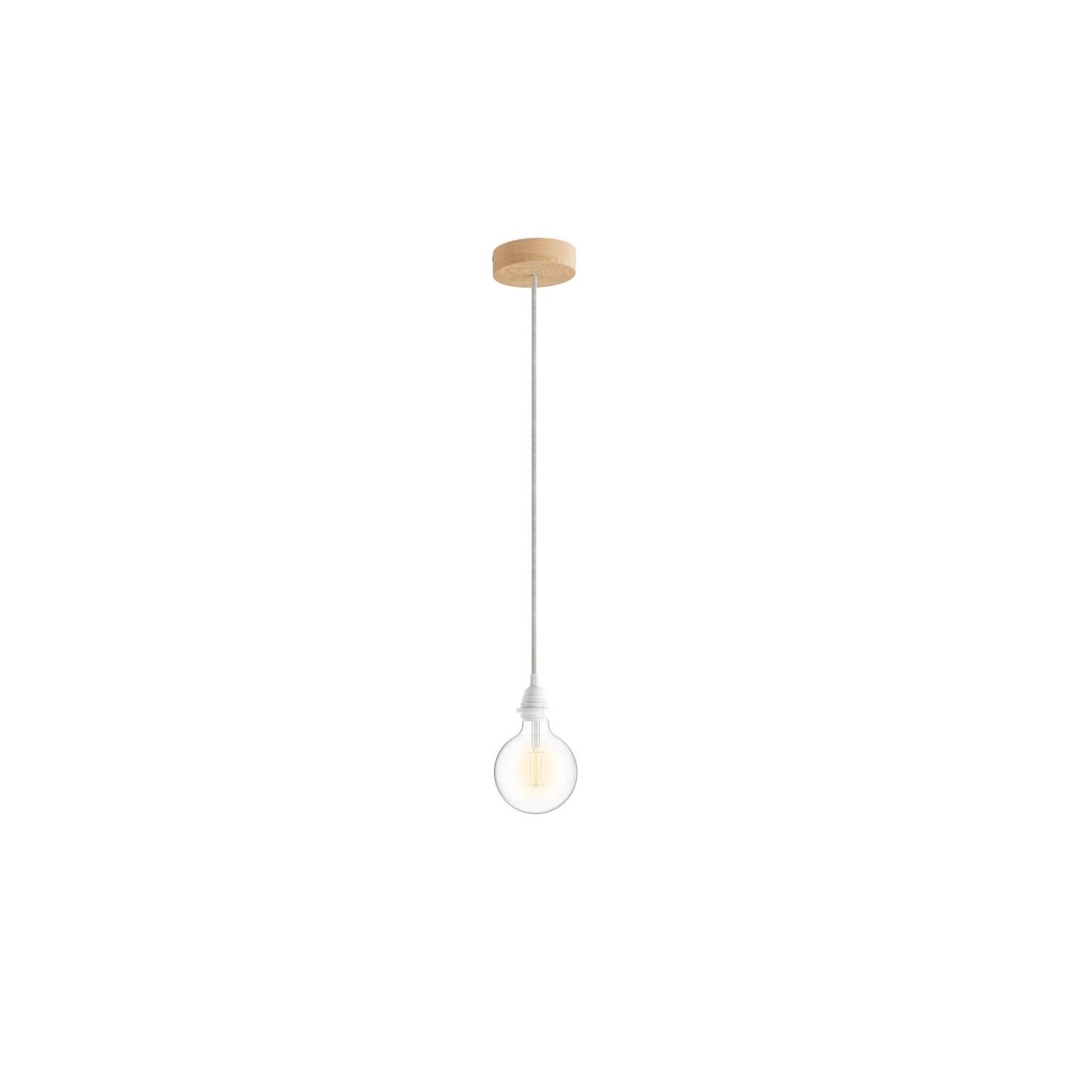 Pendant Light for Shade: Wood White