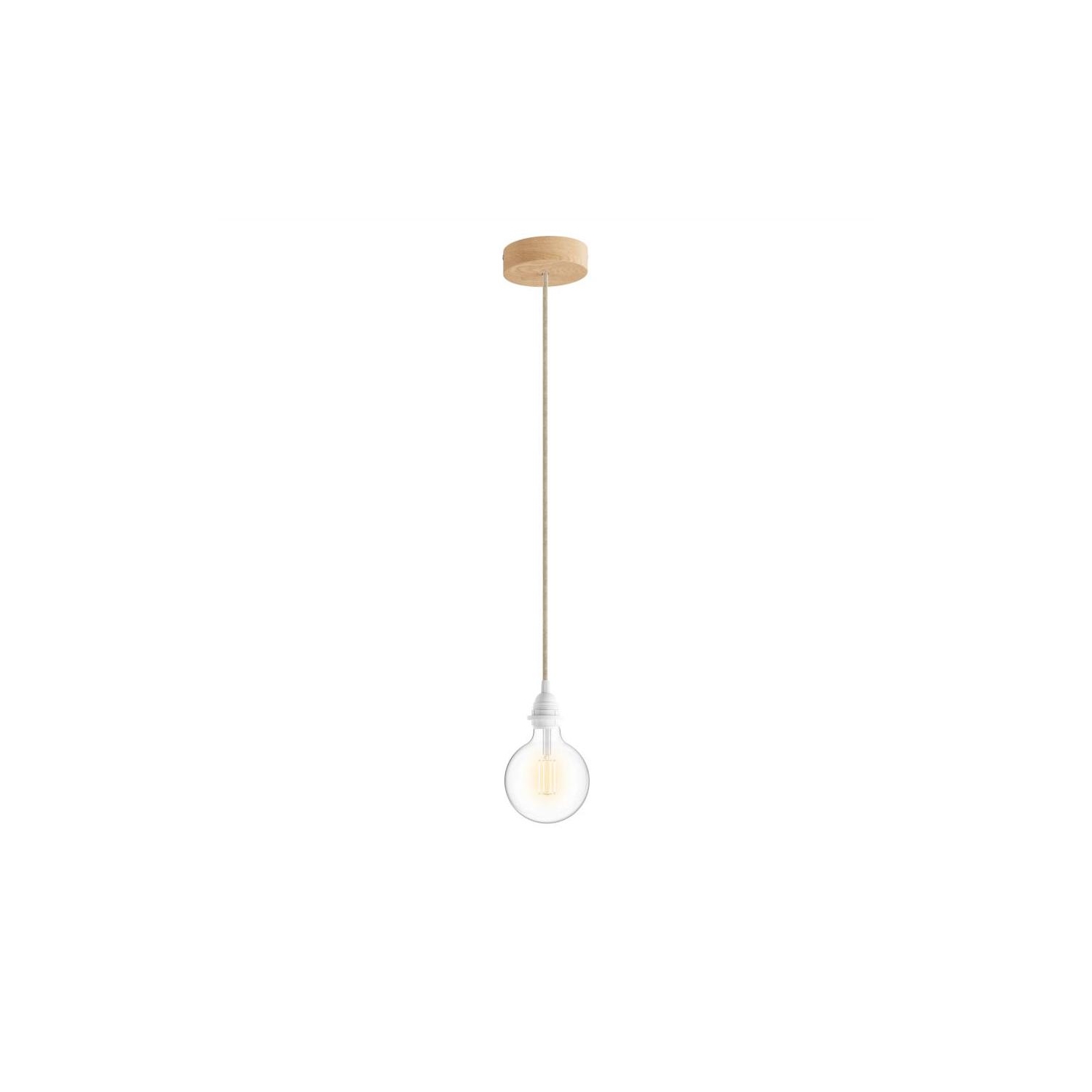 Pendant Light for Shade: Wood White