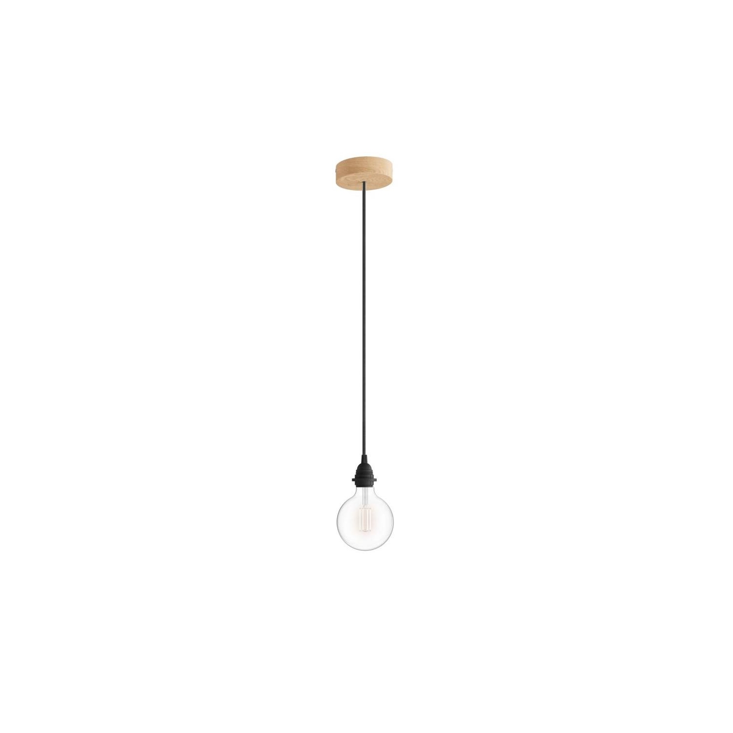 Pendant Light for Shade: Wood Black