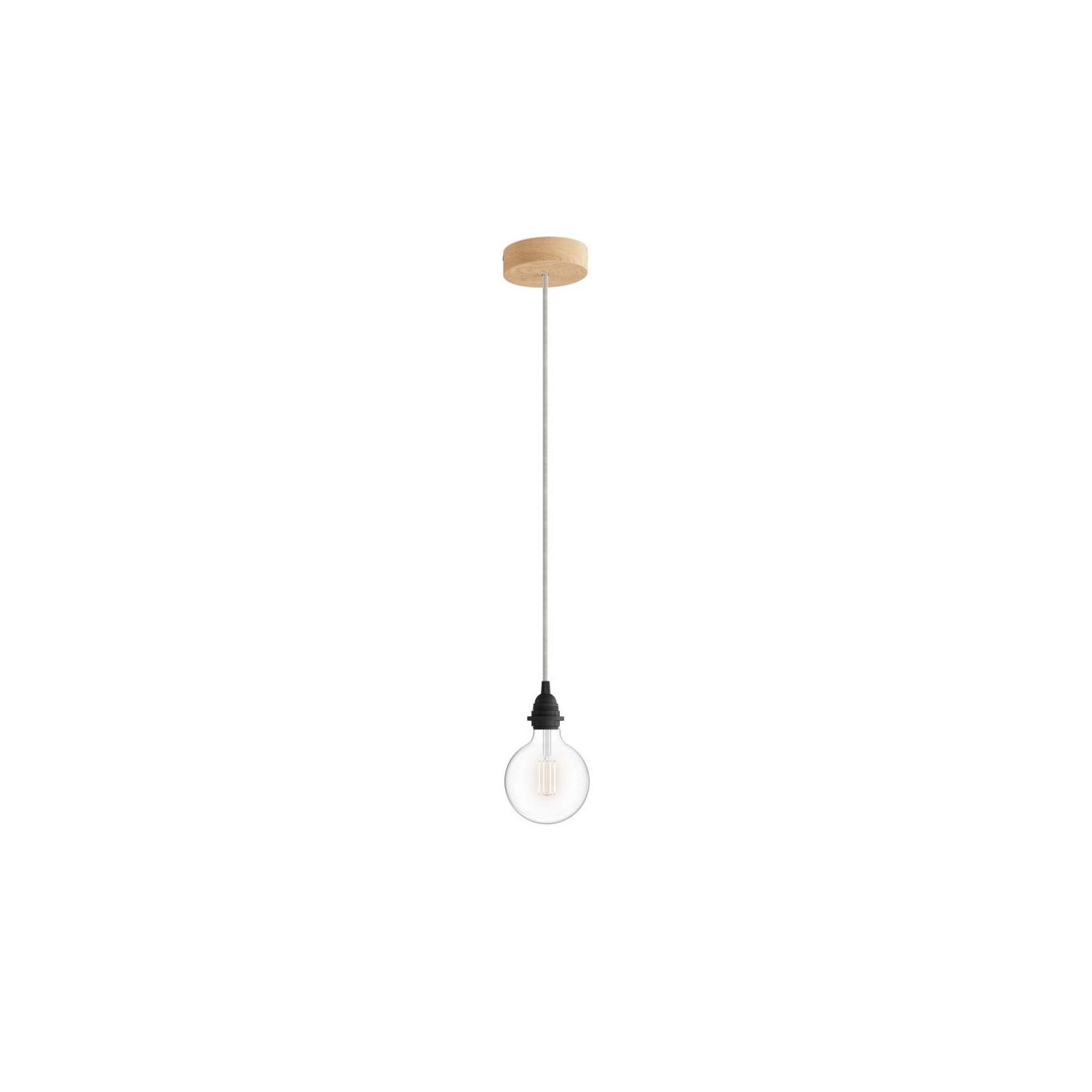 Pendant Light for Shade: Wood Black