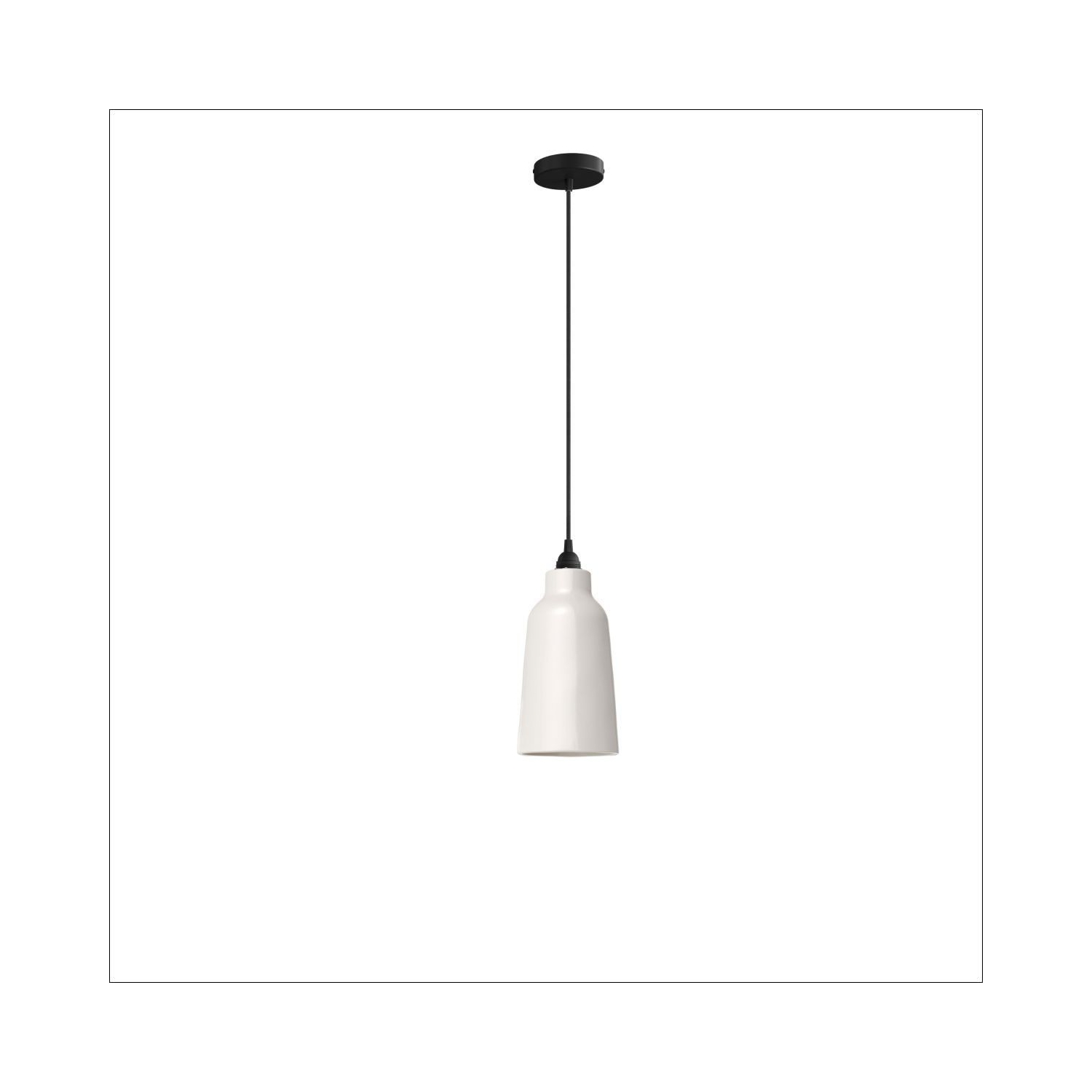 Ceramic Pendant Light: Bottle