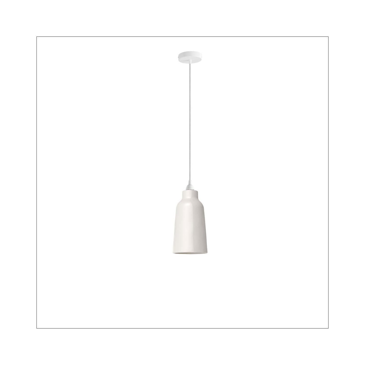 Ceramic Pendant Light: Bottle