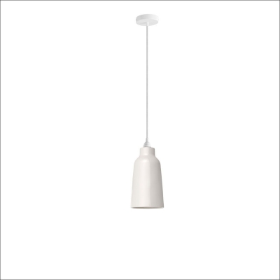 Ceramic Bottle Pendant Light: White